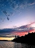 Red-Tinged Clouds at Sunset